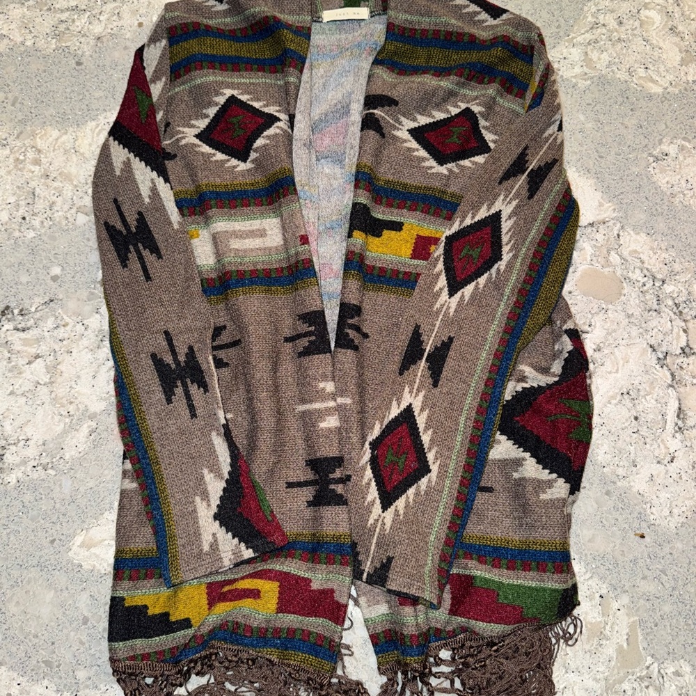 Medium Tribal Multicolor Patterned Women's Sweater